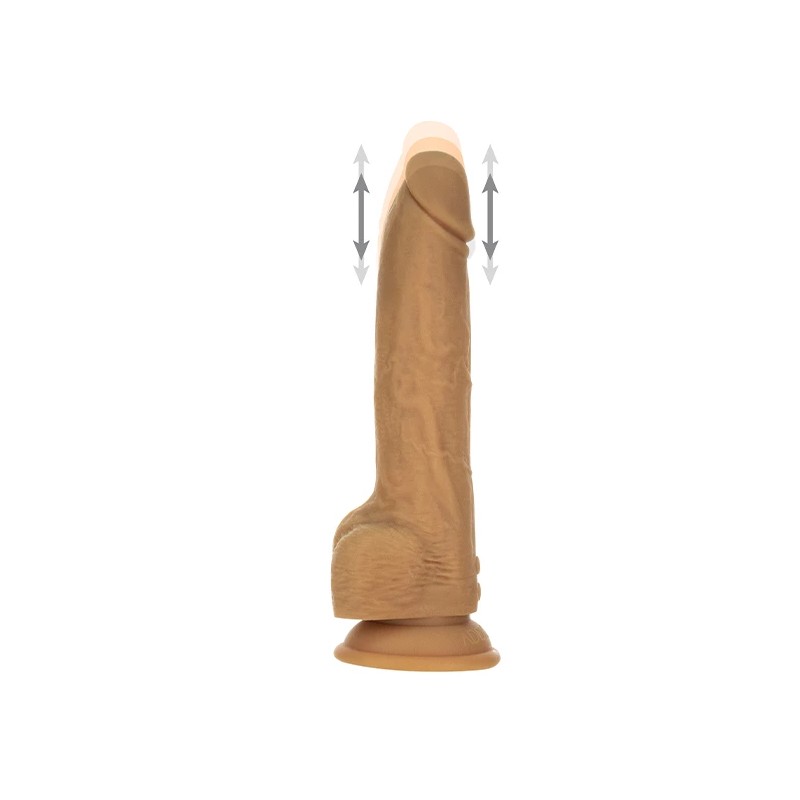 Pulsator - Naked Addiction Thrusting Dong with Remote 23 cm Caramel